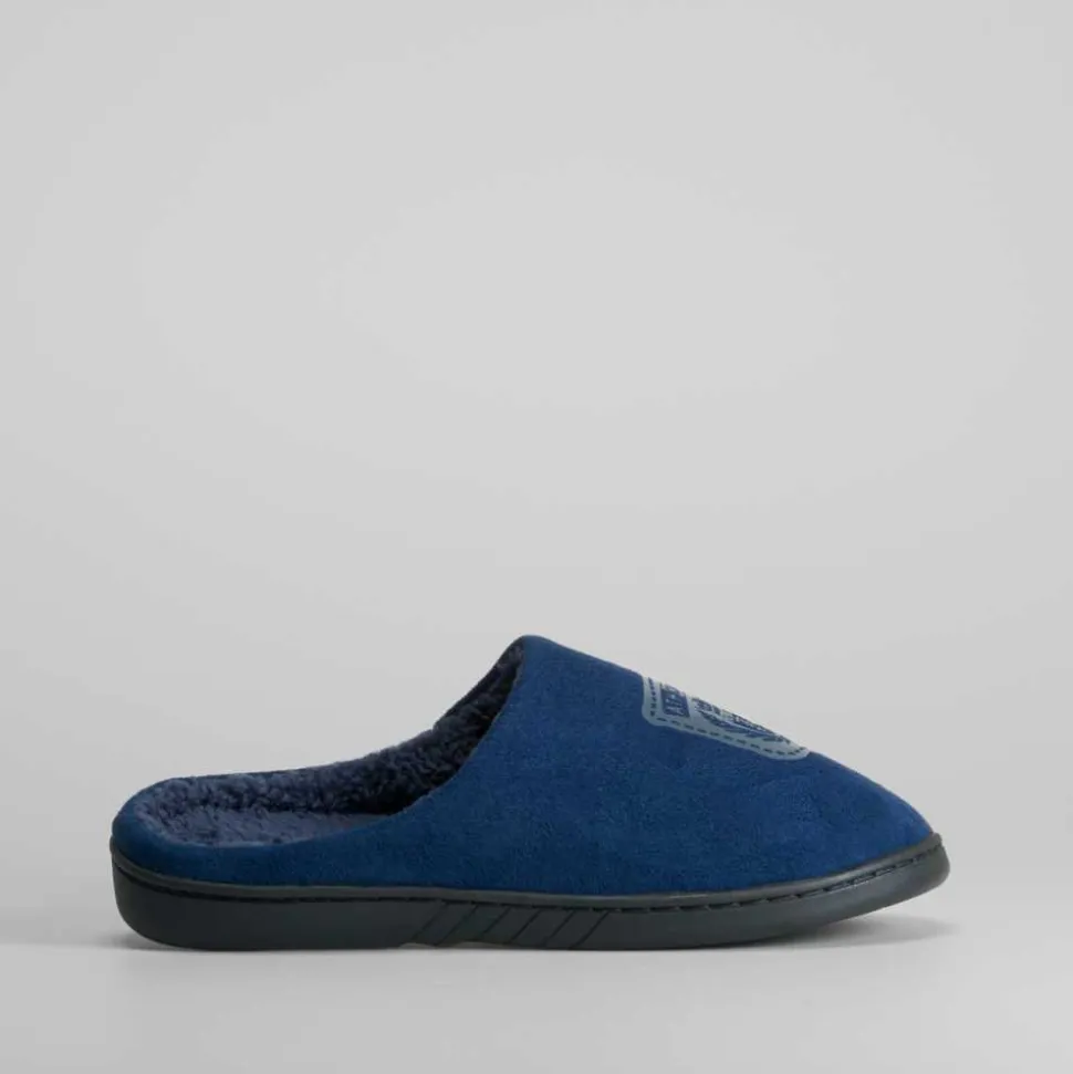Zapatilla casa forro azul OLYNE