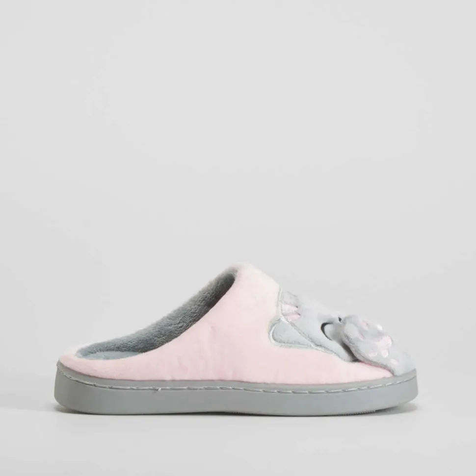 Zapatilla casa gato rosa OLYNE