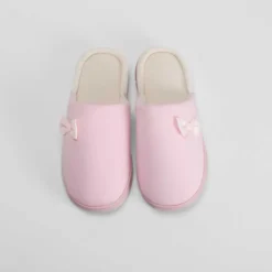 Zapatilla casa lazo rosa palo OLYNE