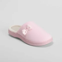 Zapatilla casa lazo rosa palo OLYNE