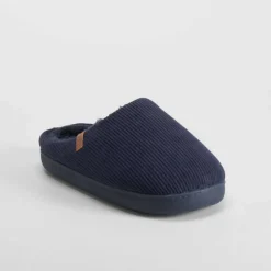 Zapatilla casa pana azul marino OLYNE