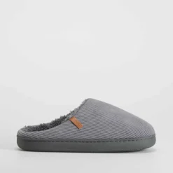 Zapatilla casa pana gris OLYNE