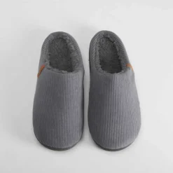Zapatilla casa pana gris OLYNE
