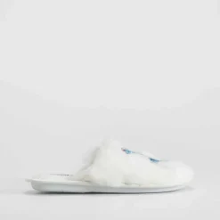 Zapatilla casa pelo blanca STITCH