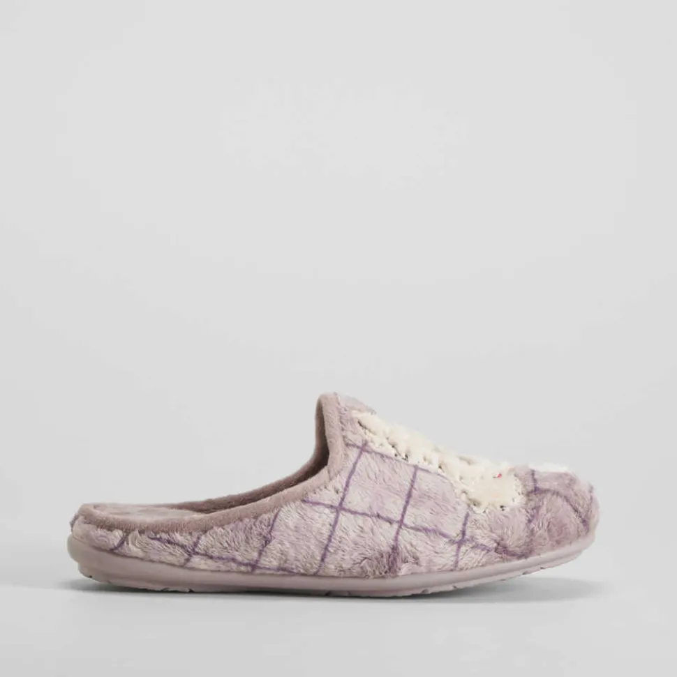 Zapatilla casa perro taupe OLYNE