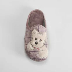 Zapatilla casa perro taupe OLYNE