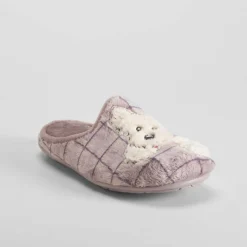 Zapatilla casa perro taupe OLYNE