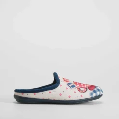 Zapatilla casa taza té azul OLYNE