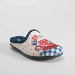 Zapatilla casa taza té azul OLYNE