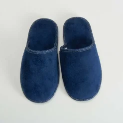 Zapatilla casa toalla azul OLYNE