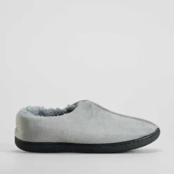 Zapatilla destalonada forrada gris ACHUCHONAS