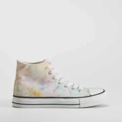 Zapatilla lona alta multicolor NYC