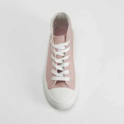 Zapatilla lona alta rosa NYC