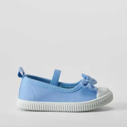 Zapatilla lona bailarina bebé azul BACHE