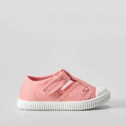 Zapatilla lona cangrejera bebé rosa BACHE
