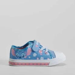 Zapatilla lona con luces azul STITCH