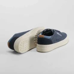Zapatilla lona slip on yute azul LOIS