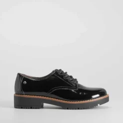 Zapato blucher charol negro PICCOLA PIU