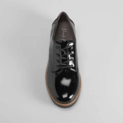 Zapato blucher charol negro PICCOLA PIU